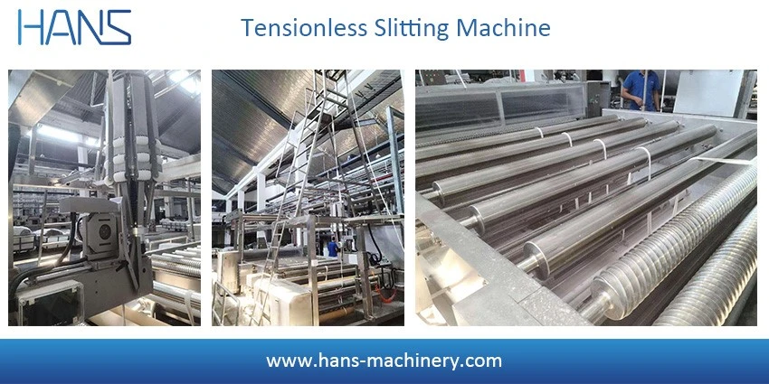 Tubular slitting tensionless washing machine